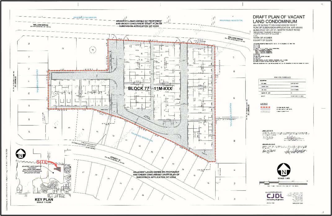 Proposed Draft Plan of Condominium